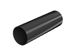 ТН ПВХ 125/82 мм, водосточная труба пластиковая (3 м), черный, шт.